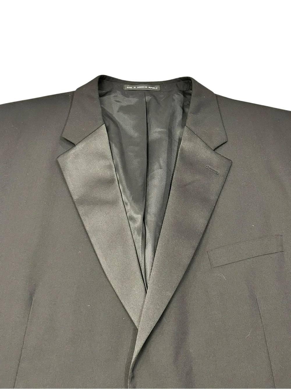 After Hours Tuxedo 2-PC Suit Jacket and Pants 48L Men’s Formal Wool Black